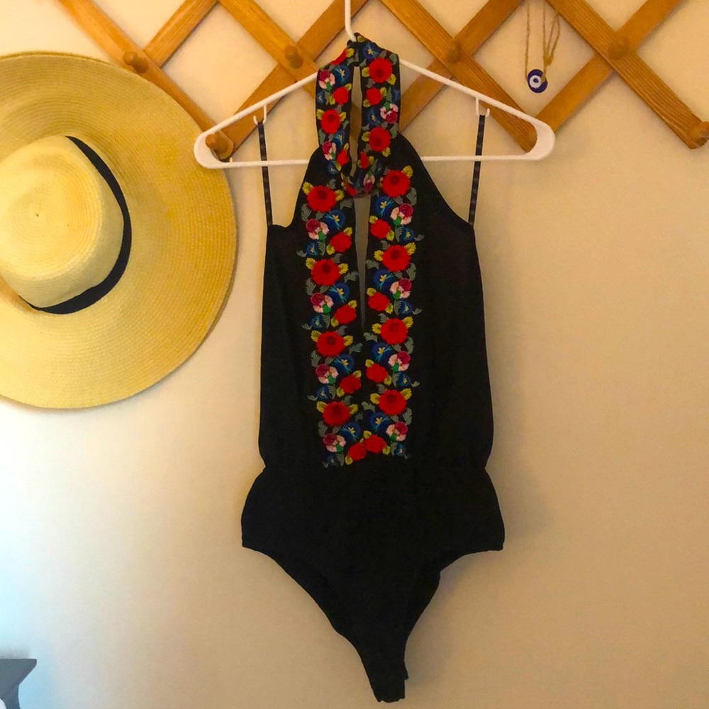 Gorgeous Embroidered Bodysuit